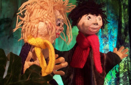 de staf van Sinterklaas Peter en Lies
